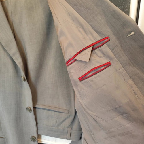 Hugo Boss Men's Suit 2-Piece Size 50 Grey Virgin Wool Like New