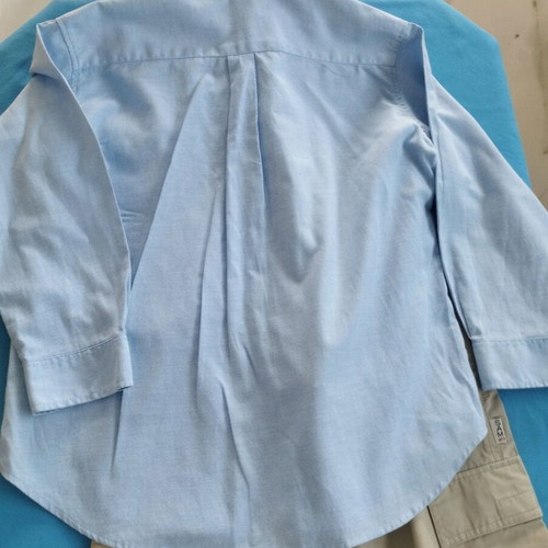 Sam 0-13 boys blue dress shirt like new, size 8