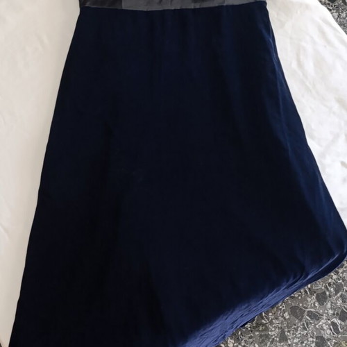 Maxi evening dress CHINÉ two-tone black and blue size 2 medium like new