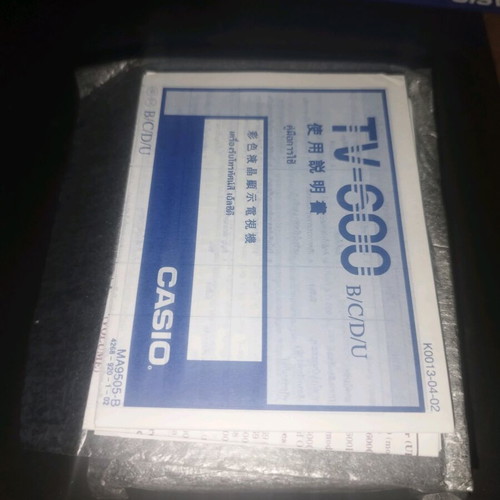 Casio TV-600 portable television like new