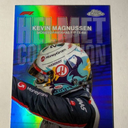 2024 Topps Chrome F1 Kevin Magnussen Helmet Collection like new