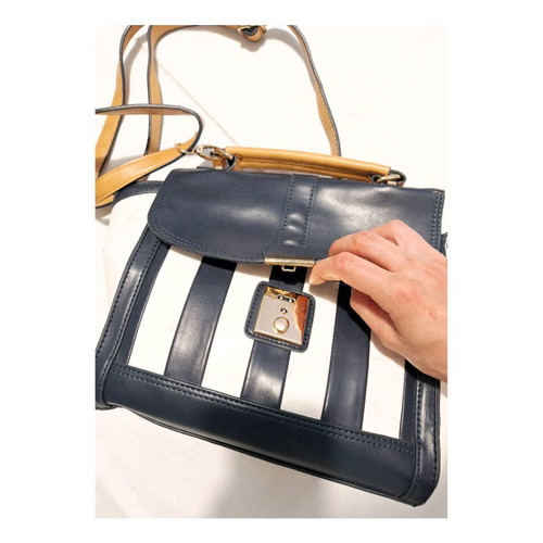 Achilleas Accessories crossbody bag used, navy-white striped