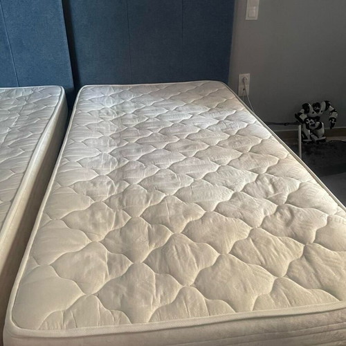 Beds new with storage space, set of 2, with mattresses