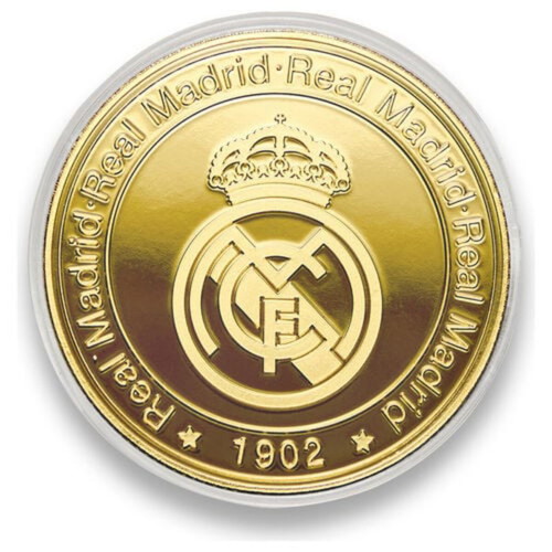 Real Madrid gold-plated coin 1902