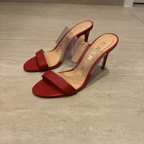 Carrano high-heel red sandals like new, size 38