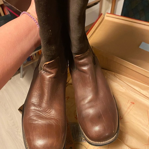 Replay vintage leather boots like new brown size 41