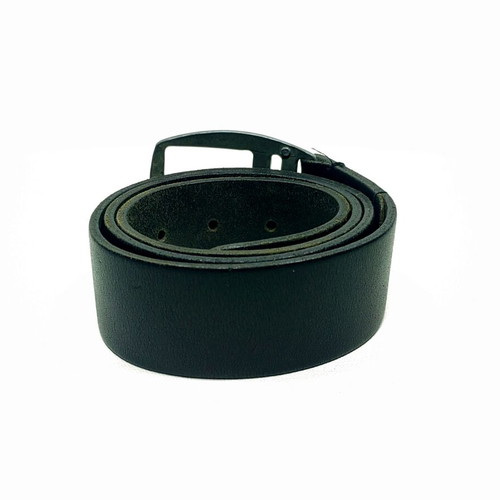 Diesel Doublerix leather belt, black, size 90