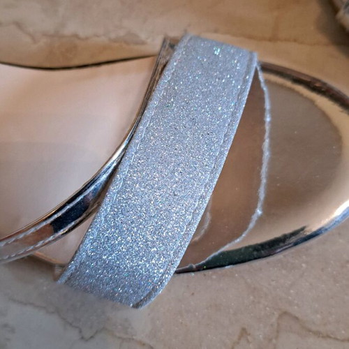 Silver sandals like new, size 39