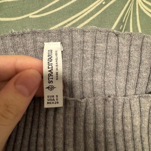 Stradivarius blouse gray new, size S