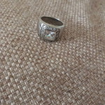 Ring used, silver, diameter size 16.5 mm for slim fingers