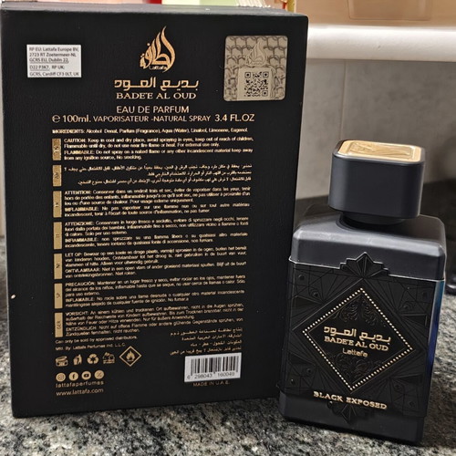 Lattafa Bade'e Al Oud Black Exposed Eau de Parfum 100ml like new