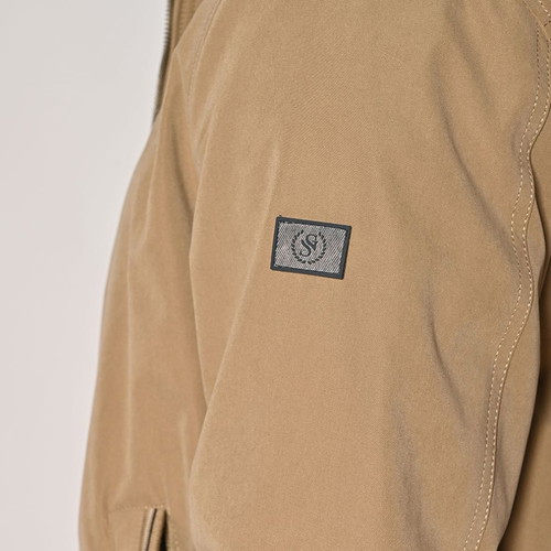 Sogo Men's Jacket New Beige With Elastic