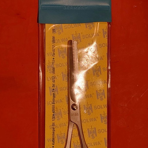 Thinning haircut scissors new, inox 14cm Solingen