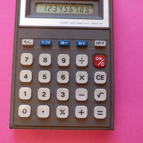 Vintage Sharp EL-305 calculator used, functional