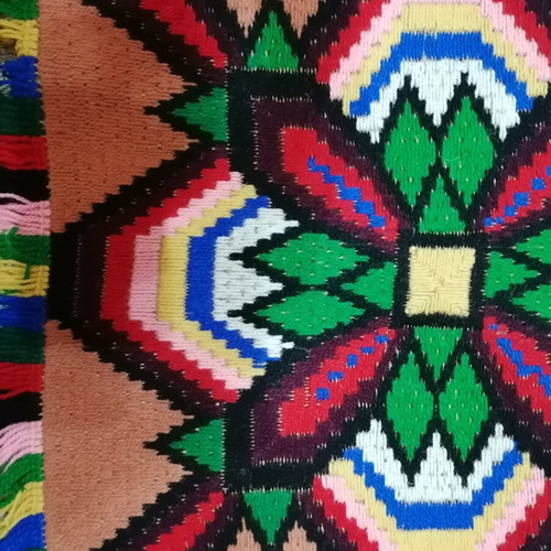 Handmade runner rug 3.80 × 0.53 m