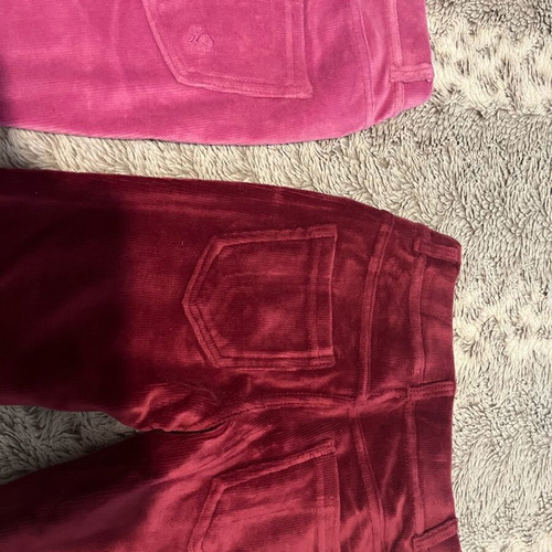 Benetton corduroy leggings pack of 2, like new, pink and purple