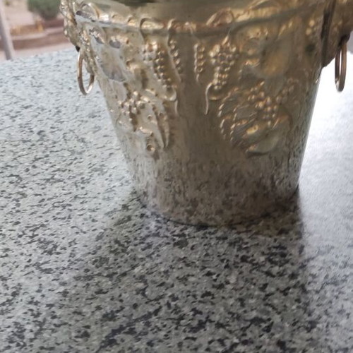 Ice bucket vintage carved used