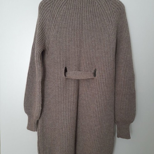 Liu Jo cardigan long knitted like new, brown with belt and 2 pockets