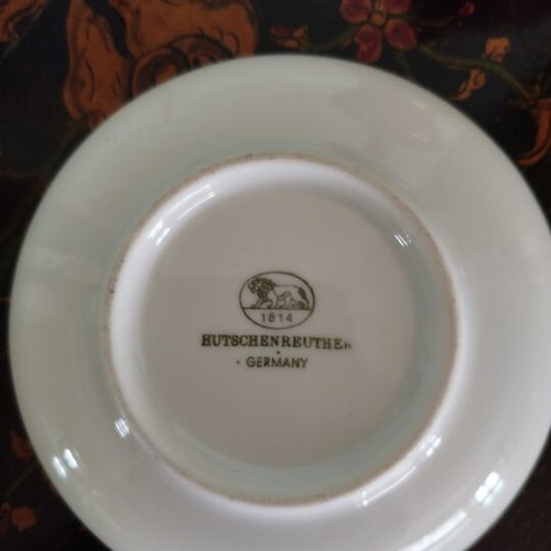 Hutschenreuther decorative vase and plate set like new