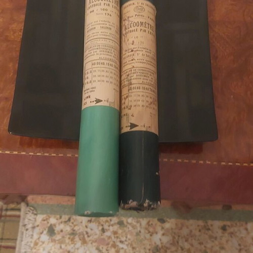 Dujardin-Salleron Alcoometers used, series 174, 1930