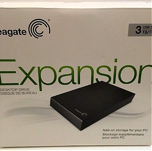 Εξωτερικός σκληρός δίσκος SEAGATE STBV3000200 EXPANSION DESKTOP EXTERNAL DRIVE 3.5" 3TB USB3.0 BLACK