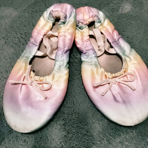 Ballet and dance leotard and shoes used size 34-35 pink