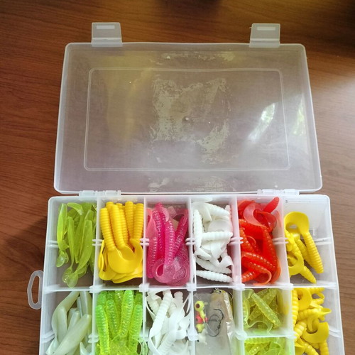 Silicone lures like new, 7 centimeters long