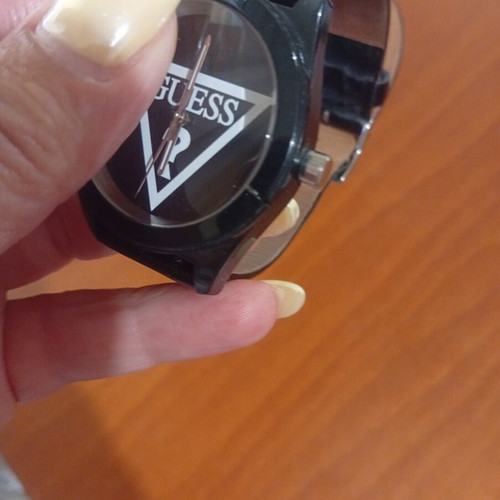 Guess wristwatch, black and white, women's