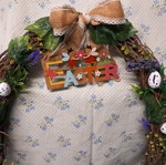 Handmade Easter wreath 65×52 like new
