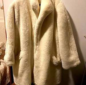 Jacket. White Faux fur