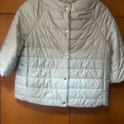 Quilted women's jacket like new, gray, size S