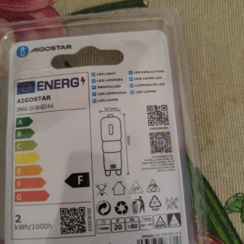Led lamp G9 2watt new unused