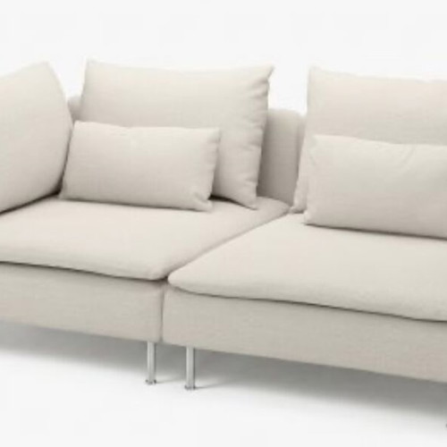 IKEA SÖDERHAMN modular sofa used, 1 corner section, 1 single seat, 1 stool