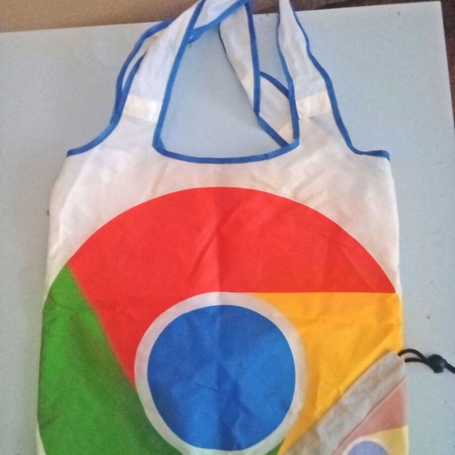 Google foldable bag new with handles multicolor