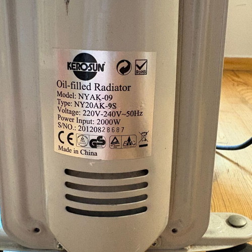 Kero-Sun NYAK-09 heating radiator, fully functional