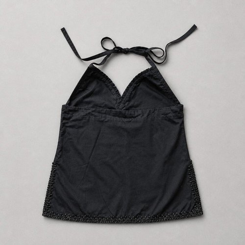 Dsquared2 summer black top with open back like new, cotton
