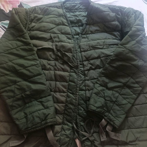 Military jacket lining for fishing, size large, like new