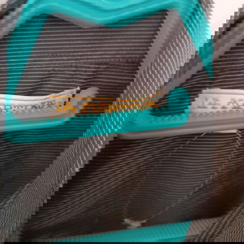 Πουκάμισο La Martina γκρι με ρίγα και κέντημα σε άριστη κατάσταση