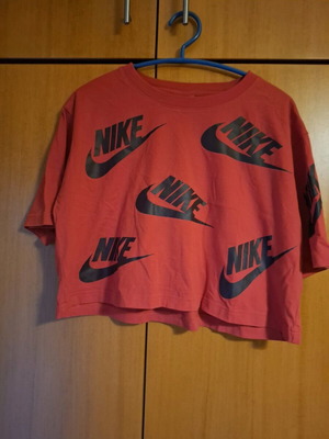 Nike crop top like new, red, size S