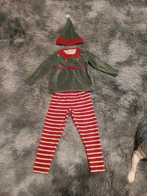 Elf pajama set like new, size 104 cm for 3-4 years old