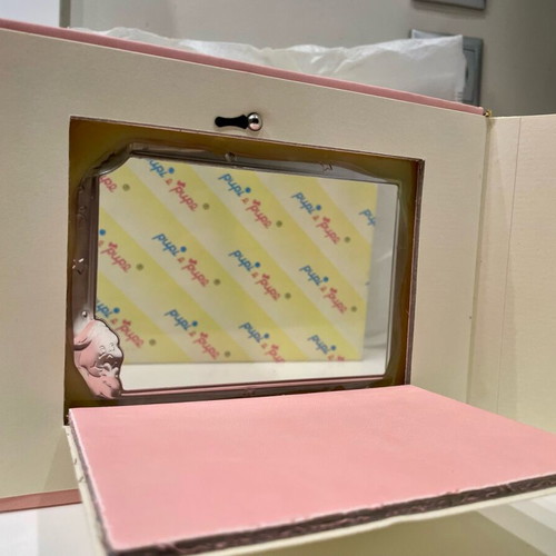 Photo album with metal frame and 30 sheets