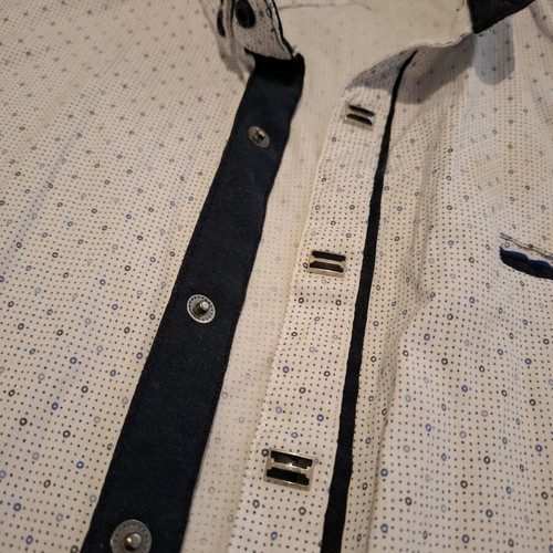 Big Star shirt size L like new, white and blue