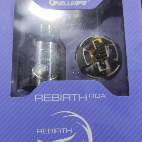 Rebirth RDA 24mm used Hellvape silver atomizer