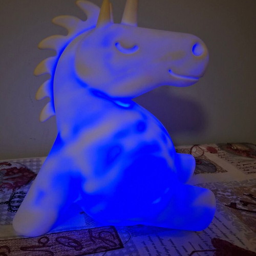 Unicorn lamp like new with automatic color changing