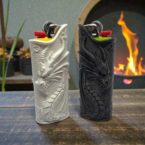Dragon Bic lighter case made to order