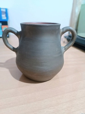 Handmade vase mini jar Wabi-Sabi style like new