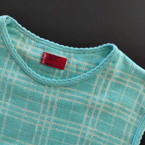 Levi's Vintage Y2K Plaid Coquette Sleeveless Knit Top like new, S-L