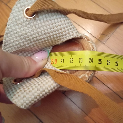 Espadrille platform sandals camel used size 38-38.5