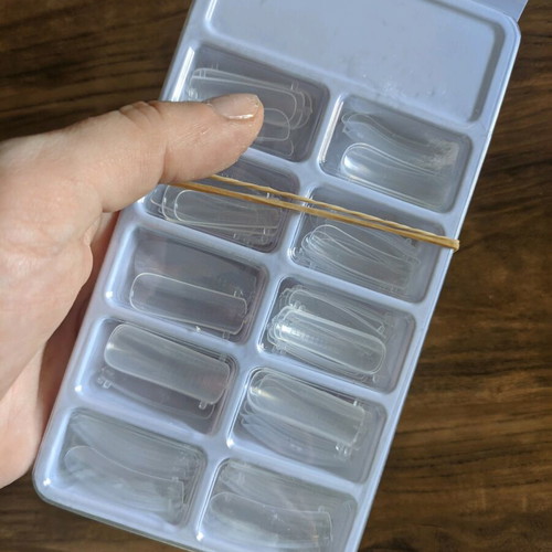 Nail kit acrylic building semi-permanent like new