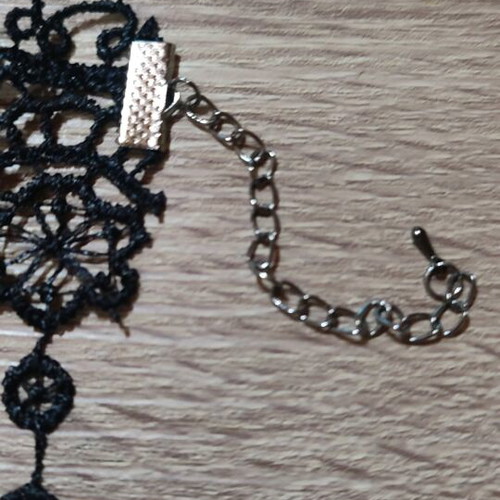 Lace bracelet new, black, adjustable